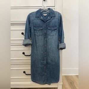 Denim Button Up Dress